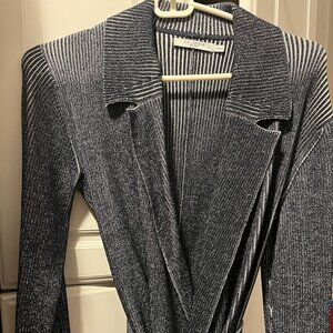 MM Lafleur Merritt ribbed jardigan knit size s